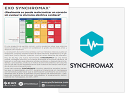 Folleto EXO Synchromax, ¿Realmente se puede resincronizar un corazón sin evaluar la sincronía eléctrica cardíaca? Folleto EXO Synchromax, ¿Realmente se puede resincronizar un corazón sin evaluar la sincronía eléctrica cardíaca?